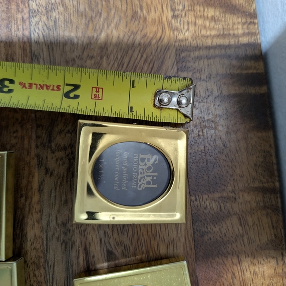 Vintage Tiny Ssilver Metal Flower Miniature Table Top Picture Frame Dollhouse x6 - Picture 5 of 10